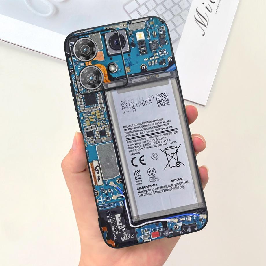 For Motorola Moto Edge 40 Neo 5G Case Cool Style Soft Silicone Rubber Anti-knock Phone Cover Cartoon Pattern Fundas Edge40 Neo