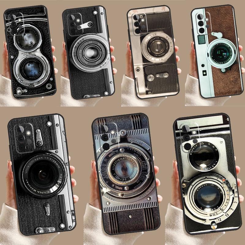 Ретро-камера Винтажный чехол для Samsung Galaxy A13 A33 A53 A15 A25 A35 A55 A54 A34 A14 A71 A51 A12 A32 A52 Чехол