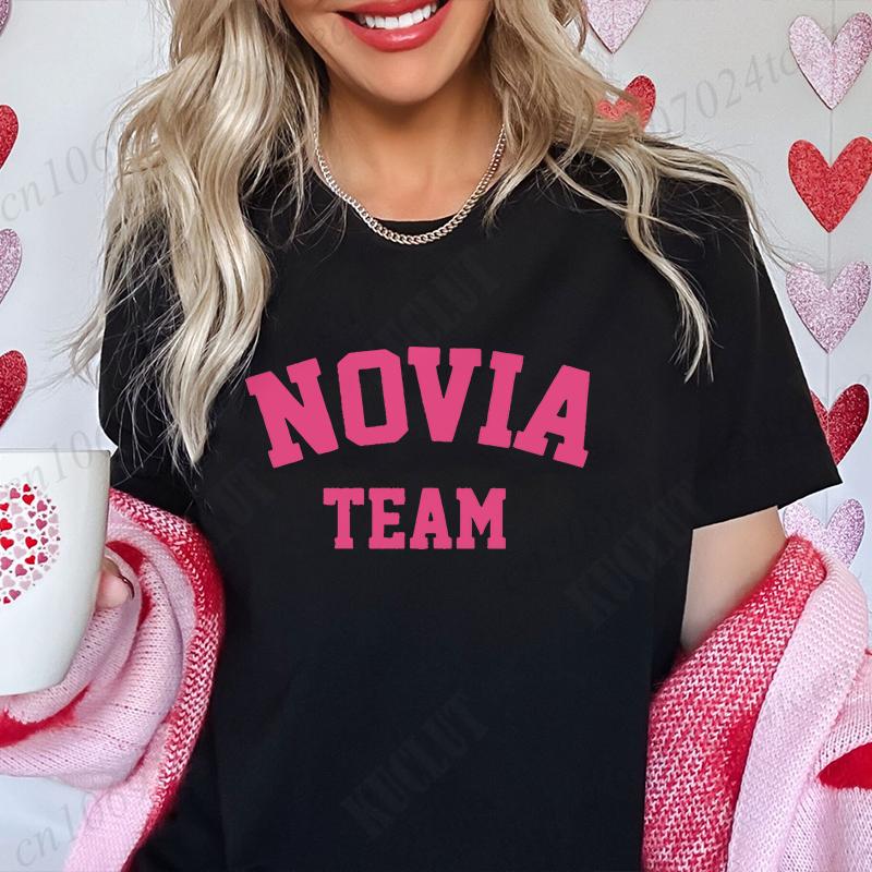 Spanish Team Bride T-Shirt Bachelorette Blouses Bridal Wedding Party Tops Girls Nights Single Farewell Tees Fashion Graphic Tees