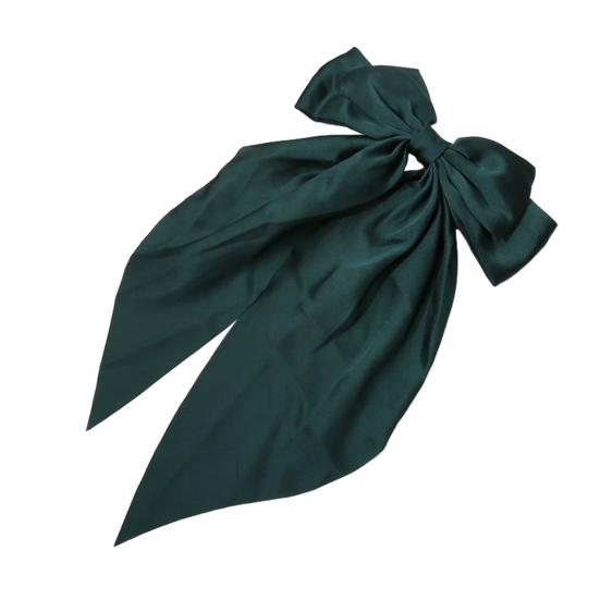 Заколка для волос Yousheng с бантом, тематическая, шифоновая, с длинной лентой, зажим для волос, яркий цвет, легкая, краб для волос на затылок, аксессуары для волос