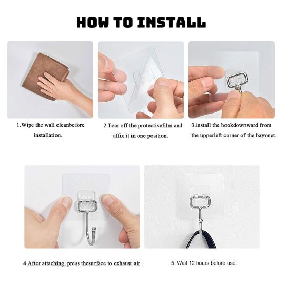 Yousheng Большие прочные самоклеящиеся крючки Водонепроницаемые, бесследные, легко устанавливаемые, вращающиеся на 180 градусов крючки для хранения, органайзеры для посуды