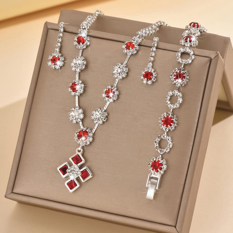 Fashion european and american bridal suit, full diamond stylish necklace, bracelet, earrings, casualsuit, dress accessories