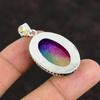 Rainbow Solar Quartz Druzy Pendant 925 Sterling Silver Pendant Genuine Gemstone Pendant Handmade Jewelry Latest Design Pendant Gifts For Mom