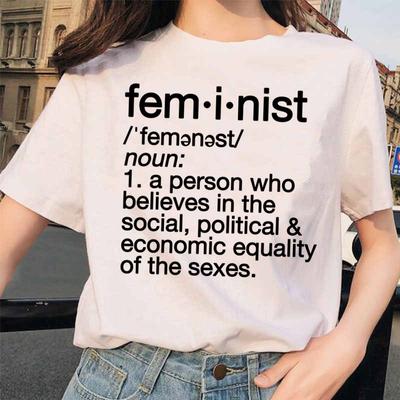 Футболка Feminist Girl Power Tee Feminism Graphic Summer Feminism T Shirt Top Harajuku Женская футболка