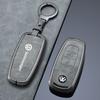 For VW High Quality Leather Car Key Case Cover Shell Fob Holder For Volkswagen VW Tiguan Touran Caddy Beetle Jetta Eos Golf Po