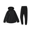 Логотип бренда Li Ning Свободный ветрозащитный костюм Удобные простые длинные брюки Повседневный спортивный костюм Костюм унисекс Черный YFDV197-1+AKLUA73-4