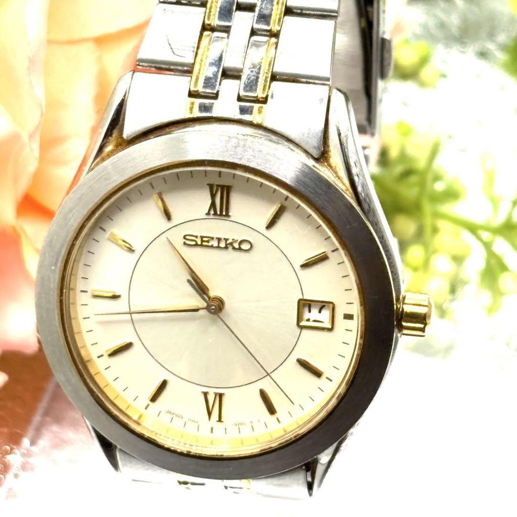 [USED] SEIKO Watch, Two-tone Gold and Silver, Working