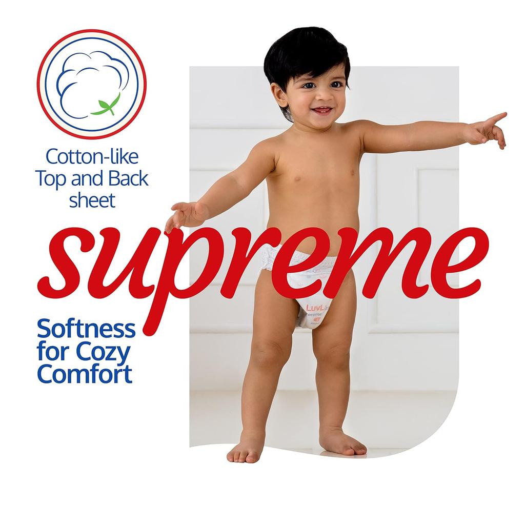 LuvLap Supreme Подгузники-трусики XXL 15-25 кг 24 шт. 360-градусный уход за кожей Алоэ Вера Предотвращение опрелостей Суперлегкий впитывающий слой Дышащие