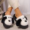 2024 Winter New Women's Cartoon Cute Suede Slippers Thick-soled Home Warm Suede Non-Slip Comfortable Women's Cotton Shoes