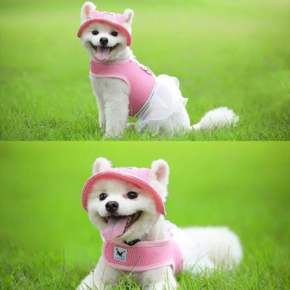 Stripe for Small Medium Mesh Cloth Canvas Cat Hat Dog Caps Pet Products Sunhat