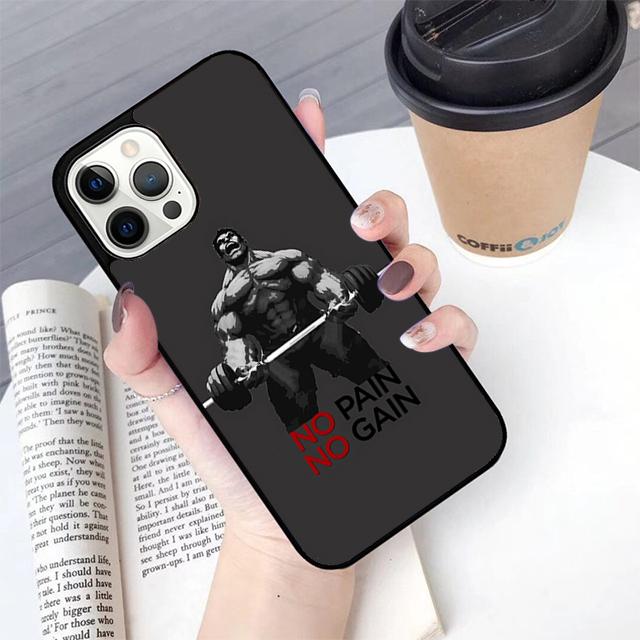 No Pain No Gain Training Phone Case For iPhone 17 Air 13 12 14 15 16 Cover For Apple Pro Max Plus Coque