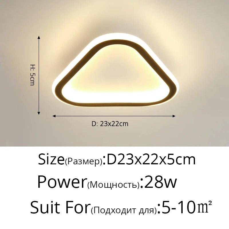 Simple Round Aisle Lamp Ceiling LED Lamp Dia 25cm Mounted Creative Kitchen Ceiling Lights Square Ceiling Lamp For Home Indoor