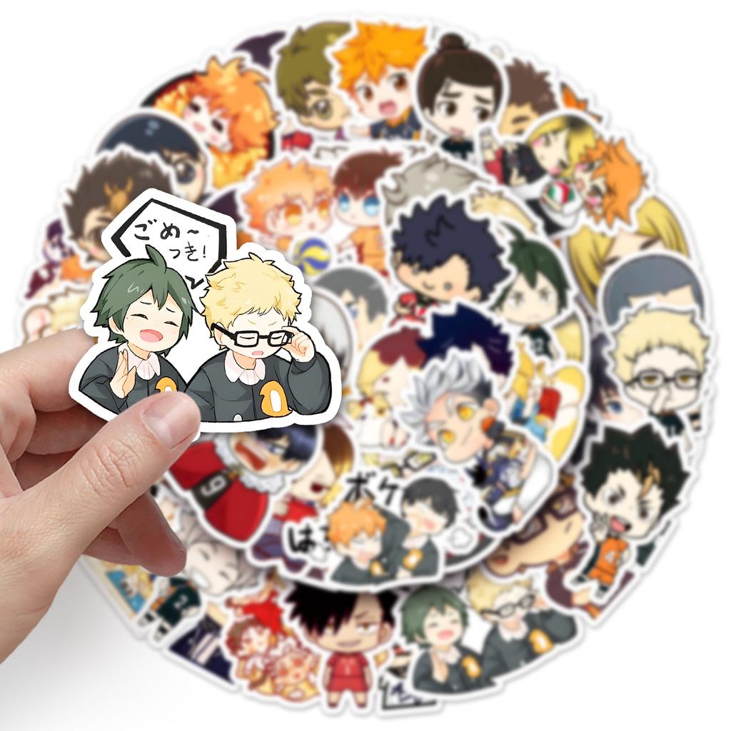 50 Q-версия Волейболист Граффити Наклейки Мультяшные Милые Японские Комиксы Украшение DIY Наклейки для Ноутбука Мобильного Телефона