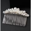Корейская версия простого жемчужного гребня для волос невесты, вставной гребень, гребень для челки, милый и универсальный головной убор для взрослых из сплава, аксессуары для волос