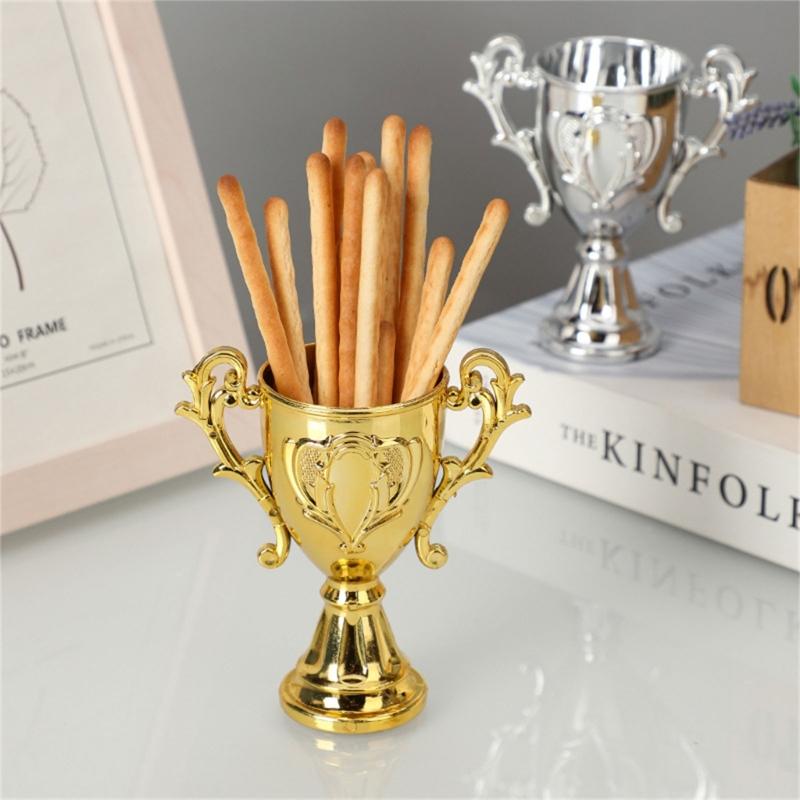 Trophies Cup Candy Box for Sports Wedding   Birthday Cup Candy Jar Cookie Container Trophies Centerpieces 12PCS