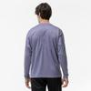 Tennis Wear Long Sleeve Practice Granite Size 62JAC542 T-Shirt, Moisture-Wicking, Quick-Drying, Unisex, Gray, XS,