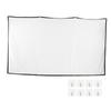 Outdoor Projection Screen 16:9 Crease Resist Foldable Double Sided Portable Projector Screen for
