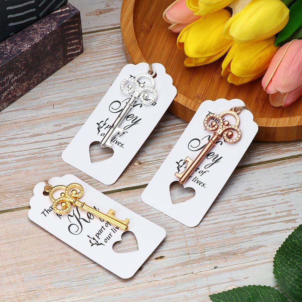 Vintage Party Favor Supplies Beer Opener Wedding Decor Key Bottle Opener Wine Keychain Souvenir