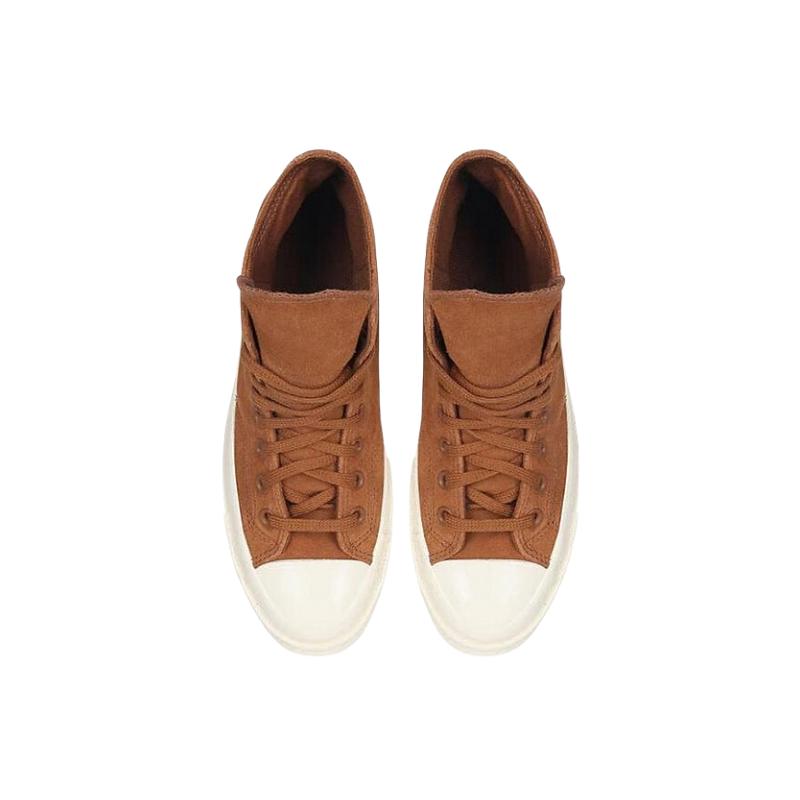 Converse Chuck 70 High Colorful Suede - Warm Tan Unisex Sneakers Brown Egret Black A11135C