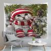 Трансграничные новые оригинальные рождественские домашние гобелены для домашних животных, настенные гобелены, пляжные полотенца и коврики
