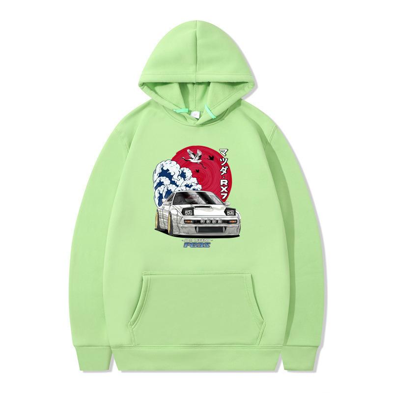 Независимая станция Осень и Зима Новый автомобиль Свободный топ Модный повседневный худи Мужская и женская одежда