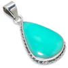 Natural Chrysoprase Gemstone 925 Solid Sterling Silver Gift Pendant 1.50" q8Q15