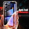 Для Infinix Note 30 4G 5G Чехол Прозрачный Подушки Безопасности Ударопрочный Бампер ТПУ Мягкая Крышка Note 30i Note30 Pro Защита от Падения Fundas