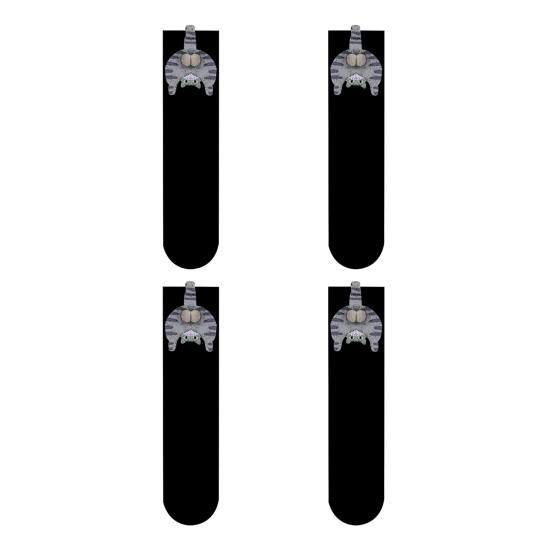 Cute Cat Socks with Balls 3D Fuzzy Balls Novelty Funny Animal Socks Women's Soft Cotton Crew Socks for Cat Lovers Christmas Birthday Gifts