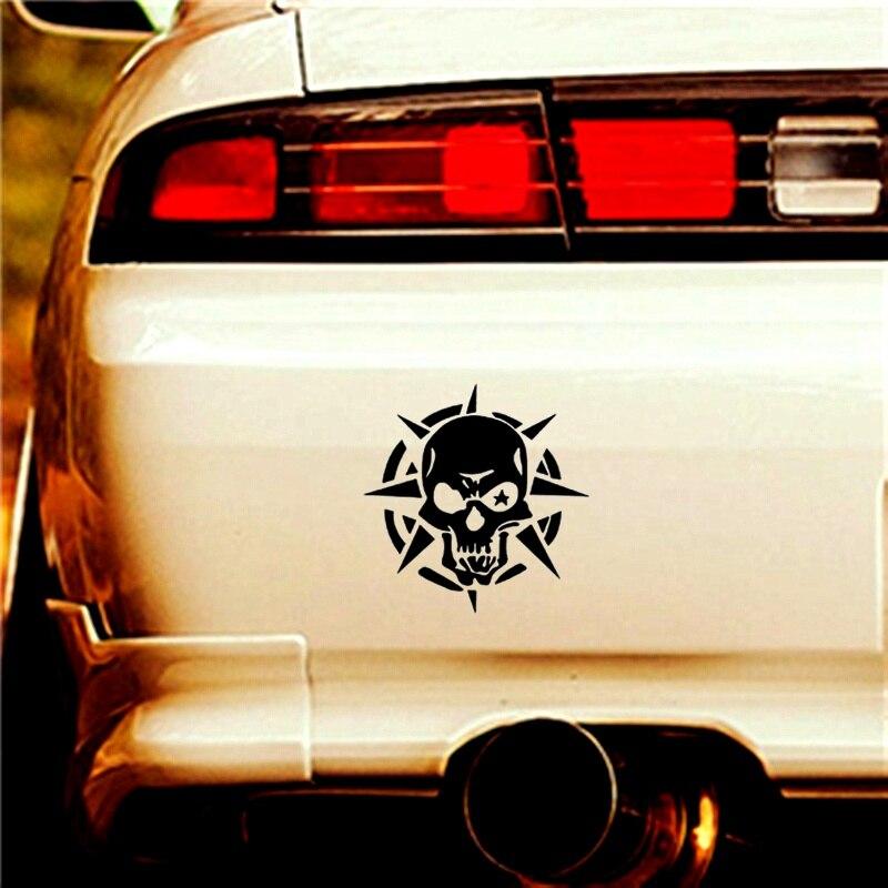 HZX1416 Компас Череп Автомобильная наклейка Виниловые наклейки Водонепроницаемая наклейка на кузов автомобиля Заднее окно