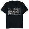 Yeshua Hebrew Name of Jesus Christian Messianic O-Neck Letters T Shirt Men Casual Graphic Tees Tops Camiseta Hombre Streetwear