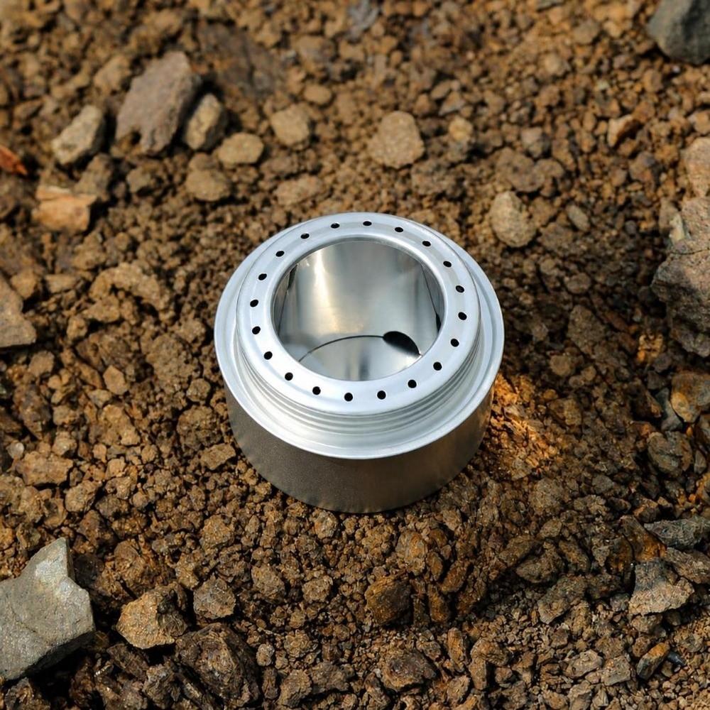 Lightweight Mini Alcohol Stove With Lid Backpacking Burner Mini Outdoor Cooking Stove BBQ