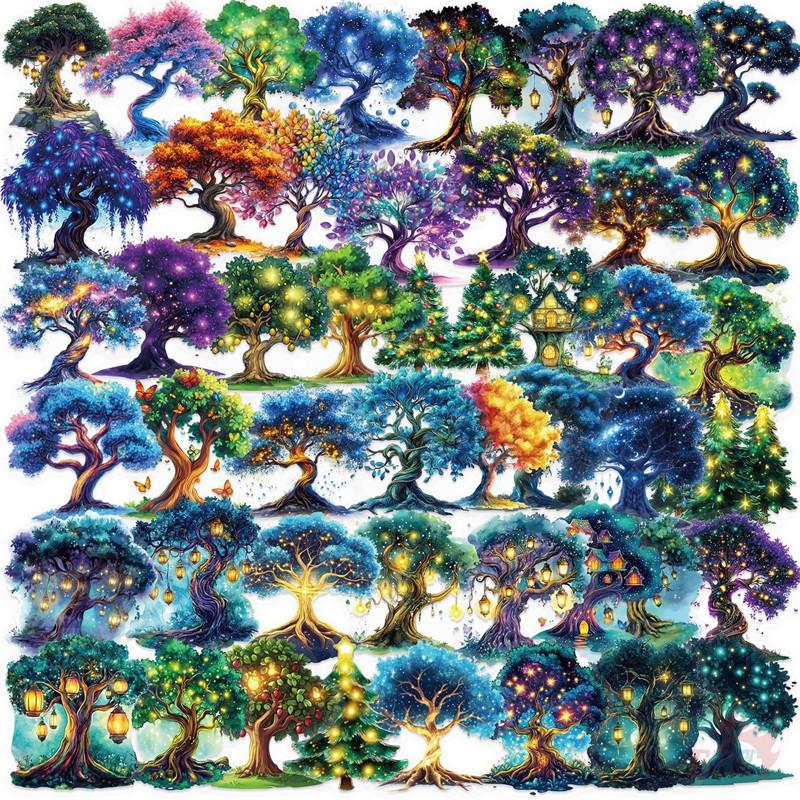 50Pcs/Set Magic Tree Series 01 PET Stickers Waterproof DIY Fashion Doodle Decals Stickers