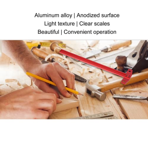 Square, Right-Angle Ruler, Woodworking Square, Combination Right-Angle Precision Ruler, Woodworking Ruler, Saw Guide, T-Angle Ruler, Right-Angle Marke
