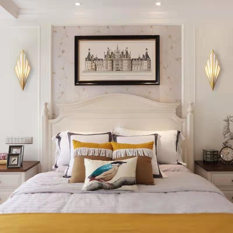 Nordic Industrial Fan Настенные светильники Бра Винтажные светодиодные золотые настенные светильники для спальни, коридора, лофта, декора, светильники