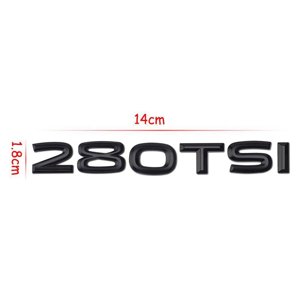 230TSI 280TSI 330TSI 380TSI автомобильный логотип наклейка багажник эмблема значок наклейка для гольфа Touareg Jetta Passat CC Vento Bora Beetle Polo