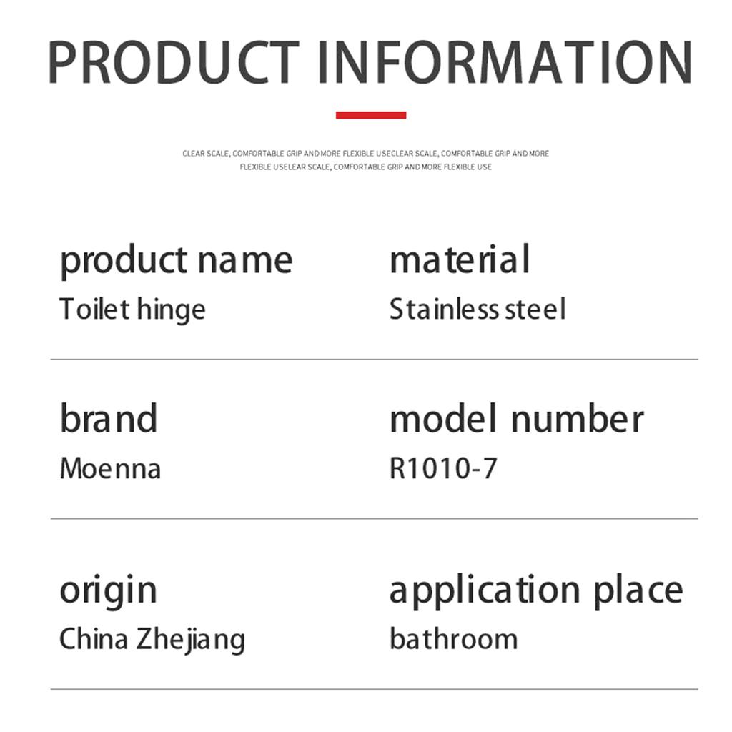 Toliet Hinges/Screws Toilet Lid Mounting Set Bathroom Hardware Repair Set Toilet Seat Attachment Simple Installation