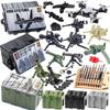 Вторая Мировая Война Военный MOC Строительный Блок Солдат Печатный Оружейный Кейс Стойка Дрон Обезвреживание Бомбы Миномет Гатлинг Максимальное Оружие DIY Игрушка Подарок K046
