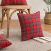 Christmas Pillow Cases Scottish Tartan Plaid Cushion Covers Bed Sofa Pad Party Decor Throw Pillow Cover Holiday Decors 45/50cm