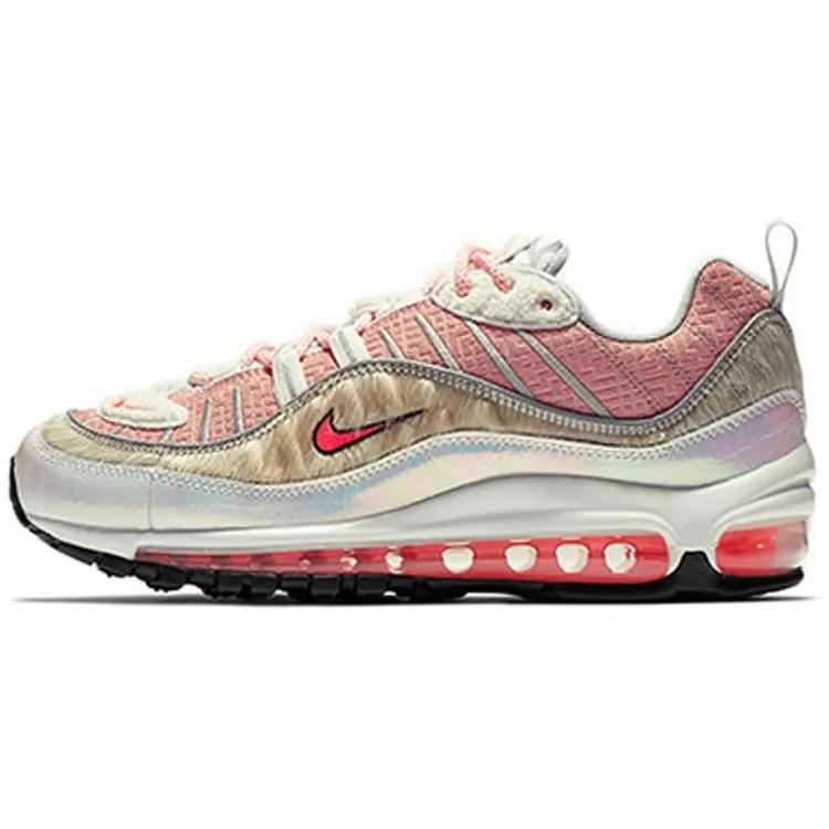 Nike Womens Air Max 98 'Chinese New Year' (women's sizes) Bleached Coral / Bright Crimson-Sail Running Shoes BV6653 616