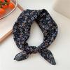 Korean-Inspired Cotton Linen Silk Scarf - Elegant, Simple, High-End Neckerchief for Spring & Autumn