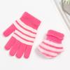 Детские перчатки в полоску, перчатки с полными пальцами, теплые варежки, эластичные ветрозащитные варежки для детей, товары для велоспорта, лыжного спорта