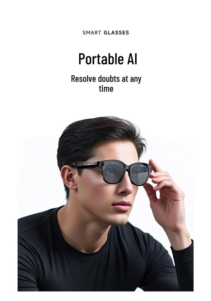 AI Smart Glasses M89: Black Tech, Translation, Recording, Photography, 800W HD Pixel Camera, Multifunctional.