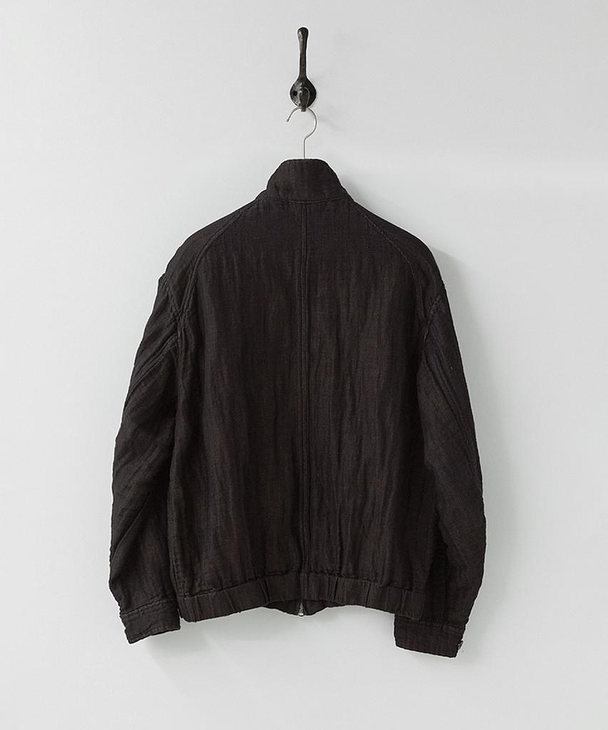 Roughside Linen Track Jacket Dark Umber