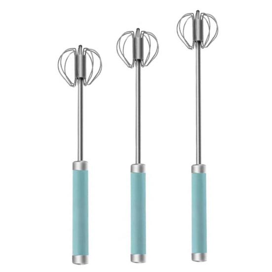 1/3 шт. полуавтоматический венчик для взбивания яиц, блендер из нержавеющей стали, ручной нажимной роторный венчик для выпечки, приготовления пищи, вращение на 360 градусов, инструмент для миксера