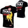 Muay Thai Fitness Training Sports T-Shirt Casual Breathable Short Sleeve Top Workout Running Wrestling