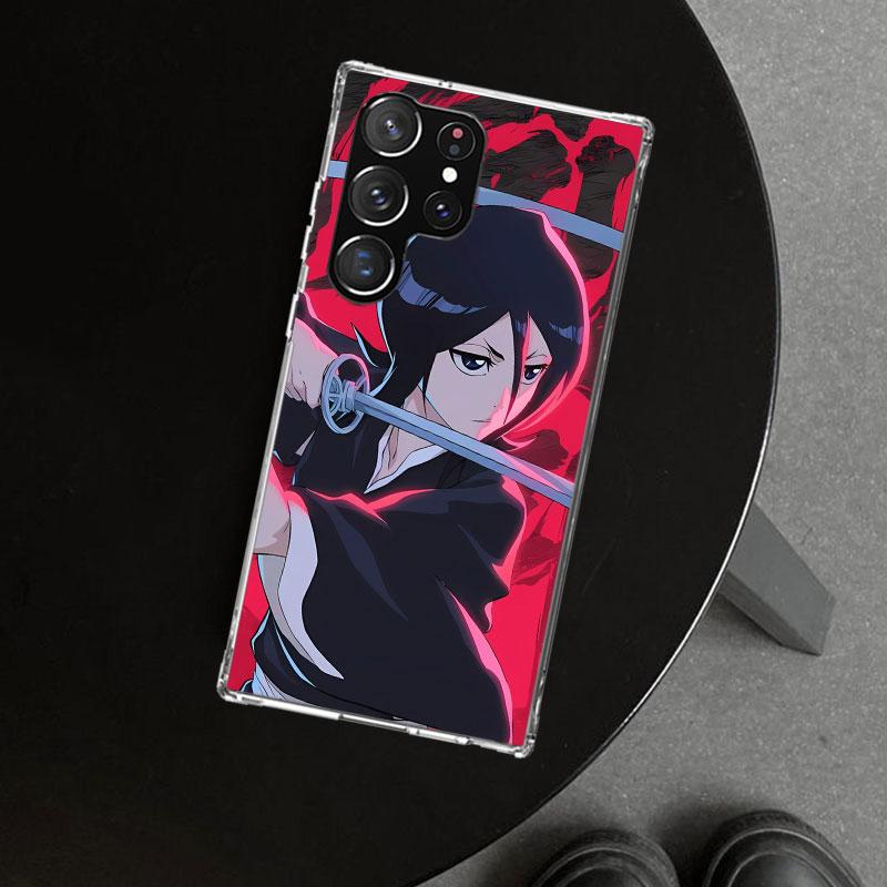 Чехол для телефона Bleach Кучики Рукия для Samsung Galaxy S26 S25 Edge S24 S23 Ultra S22 Plus S21 FE S20 + Художественный персонализированный Fundas