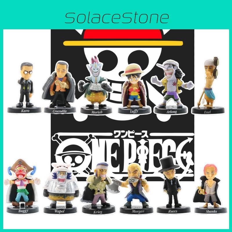 Набор аниме фигурок One Piece Луффи Рыжеволосый Шанкс Багги Мория и Брук Модели