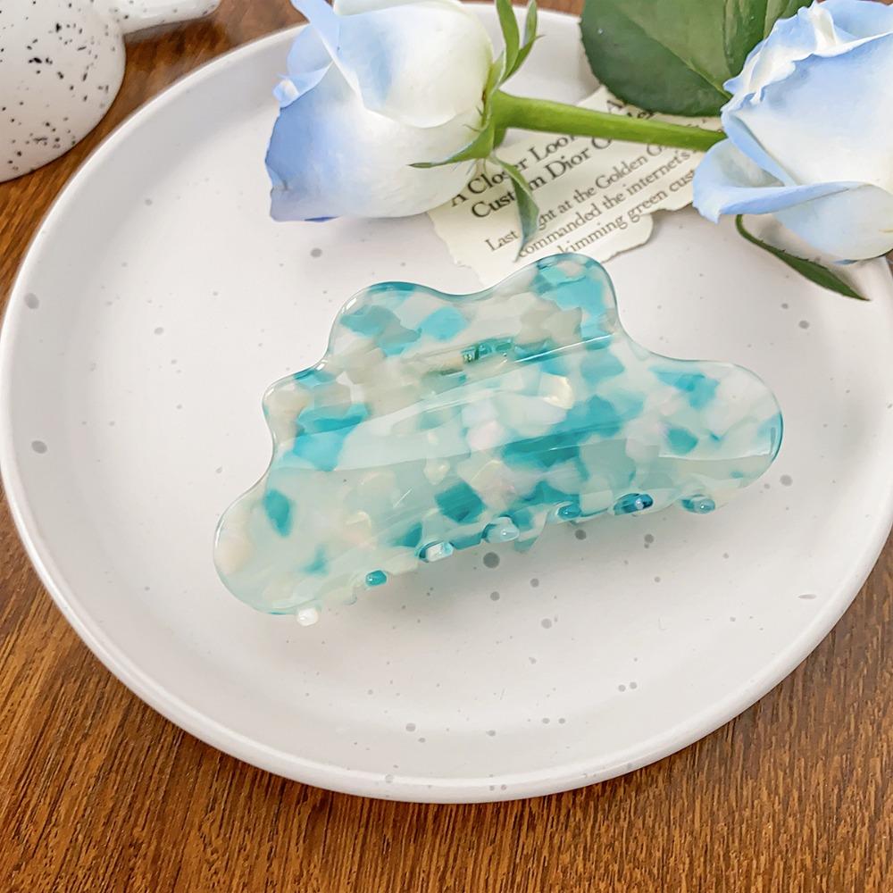 Заколка для волос в форме облака, однотонная черепаховая заколка для волос, когти для путешествий