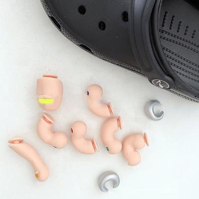 3D Шармы для обуви Смешной палец Для DIY Подходящие аксессуары для обуви Ручное украшение обуви Для детей Мальчиков Девочек Мужчин Женщин Вечеринка Бир