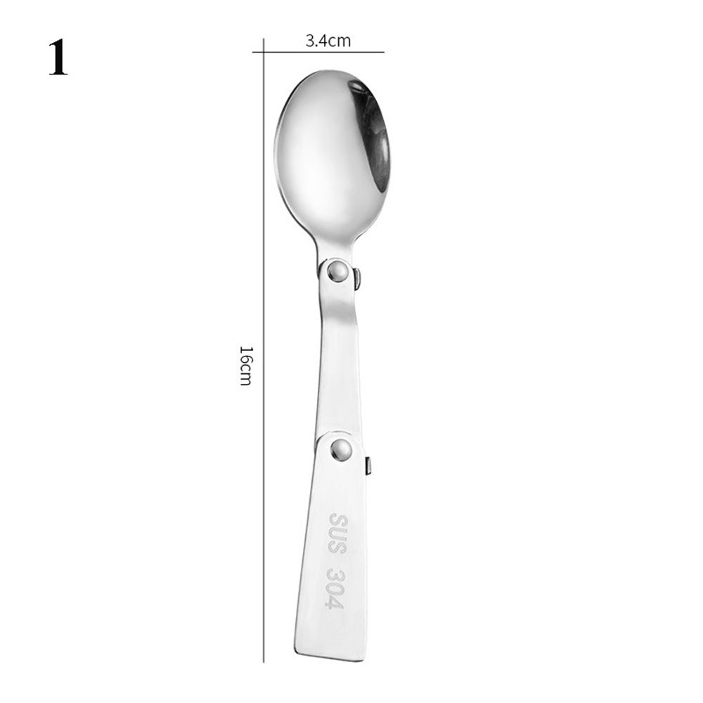 Utensil Stainless Outdoor Pocket Spoon Fork Travel Camping Tool Folding Cookware Foldable Forks